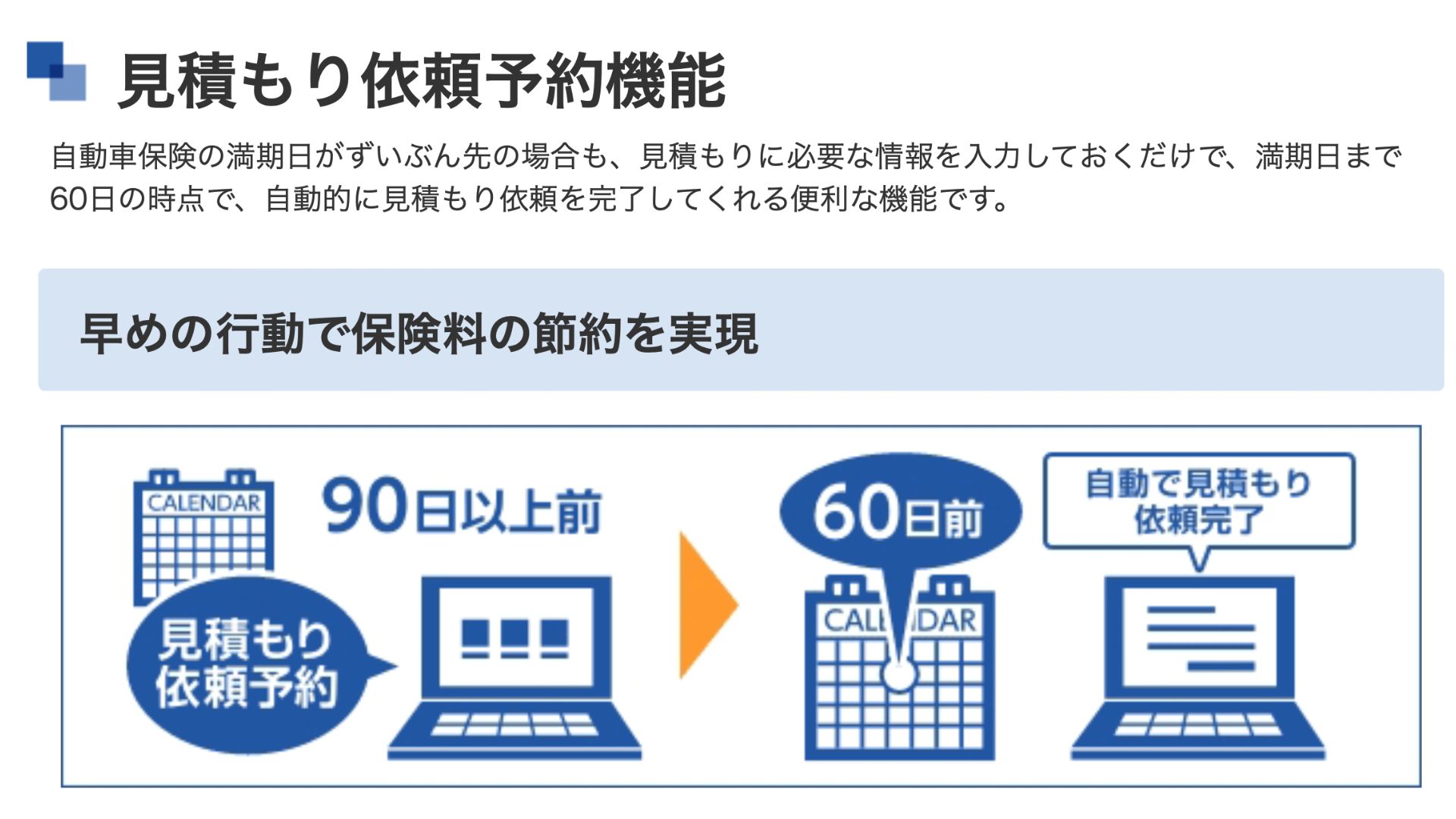 見積もり依頼予約機能